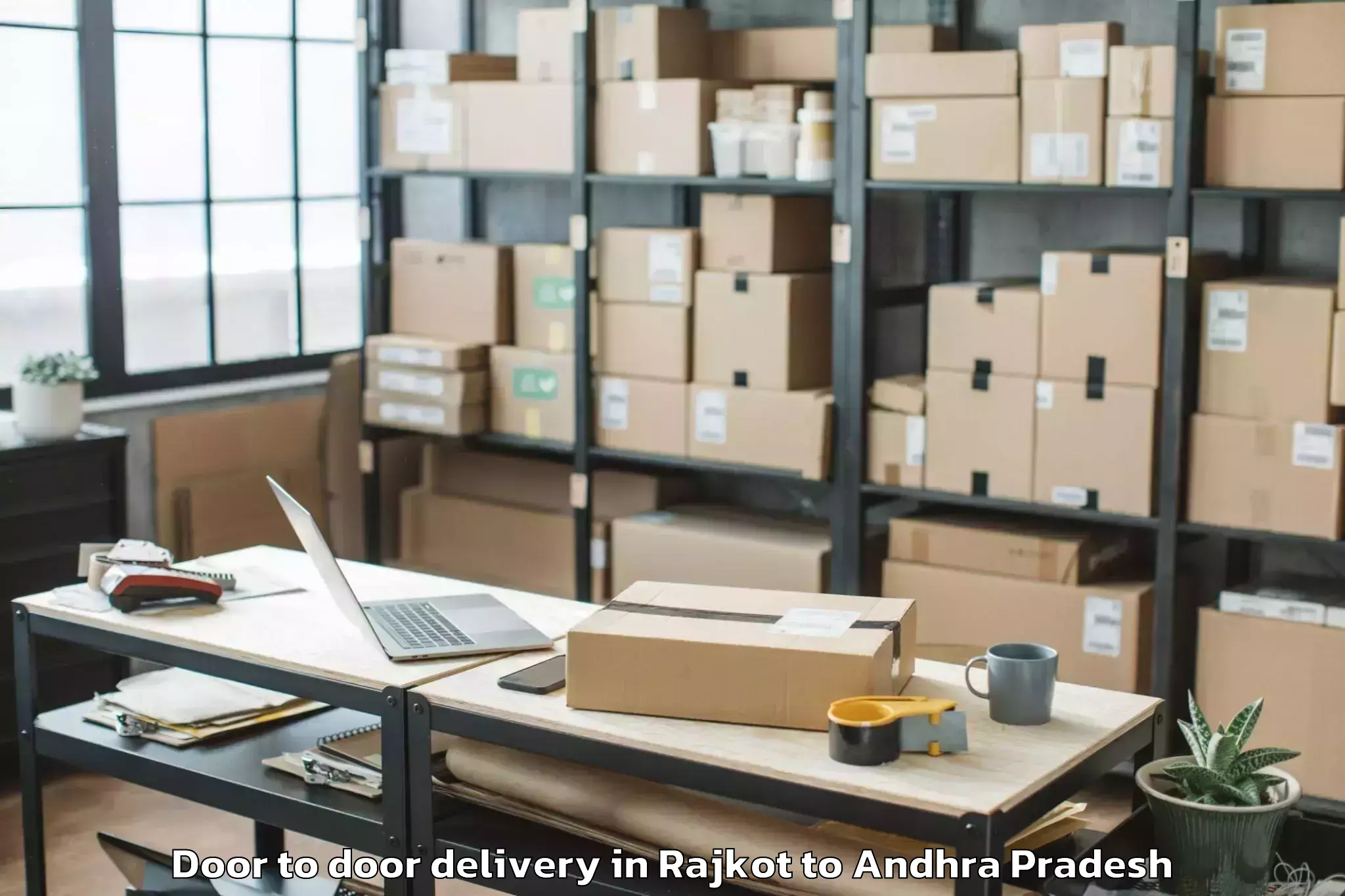 Reliable Rajkot to Chittamuru Door To Door Delivery